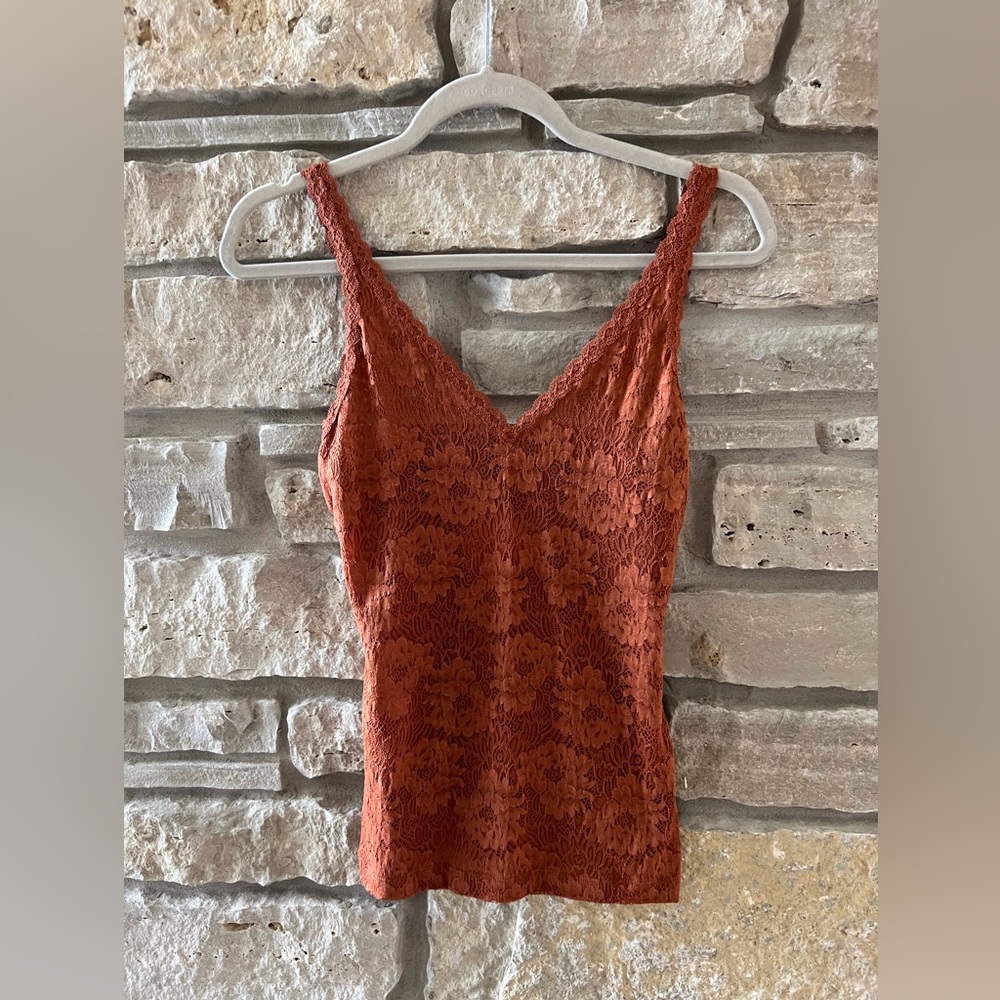 NWT Cosabella lace cami by Evereve, Tobacco, XS
